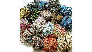 leather hemp bracelet friendship braids mix colors 