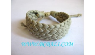 Hemp Bracelet Genuine Leather