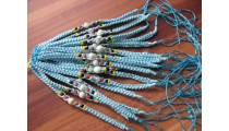 turquoise nylon hemp bracelets 20 pieces