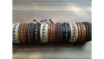 genuine leather friendship bracelets handmade