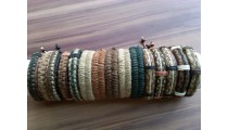 natural hemp bracelets with leather