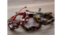 genuine leather hemp bracelets braided handmade