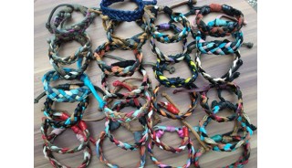 genuine leather hemp bracelets braids handmade alot