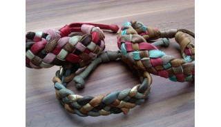 genuine leather hemp bracelets braids handmade design