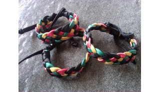genuine leather hemp bracelets braids handmade indonesia