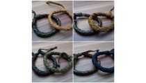 leather bracelet hemp for men's designs 2015