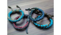 leather bracelet hemp friendship for men's designs