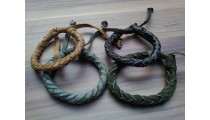 leather bracelets hemp for men's designs