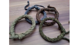 leather genuine bracelet hemp for men's designs