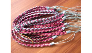 two color friendship bracelet braids handmade