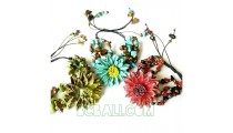 bracelets leather flower jewelry designs charms