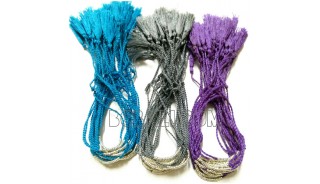 3 color silver beaded braids tassel bracele 