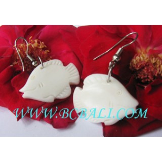 Bone Fish Earring Carvings