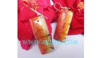 Drop Earring Resin Hand Painting Color