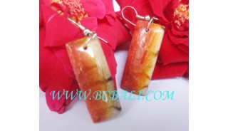 Drop Earring Resin Hand Painting Color