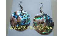 Abalone Shells earrings Organic Handmade