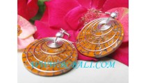 Earrings Resin Bali Design & Style