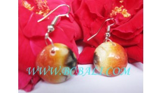Earring Resin Hand Painted Abstrac