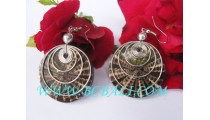 Handmade Earring Shell Resin Indonesia