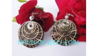 Handmade Earring Shell Resin Indonesia