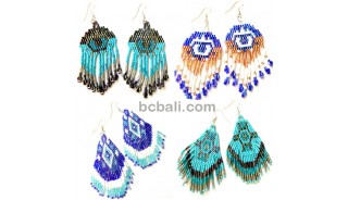 bali beads crystal miyuki earrings indian style