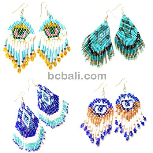 crystal beads earrings miyuki new design crystal beads earrings