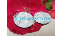 MOP Shell Earrings Resin