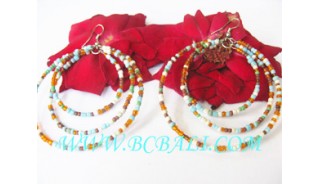 Multi Color Bead Earring Women's