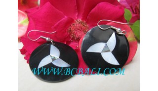  Unique Design Black Seashell Earring 