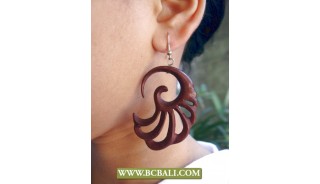 Bali Handmade Wooden Earring