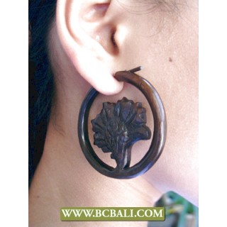 Fashion Wooden Earring Carving