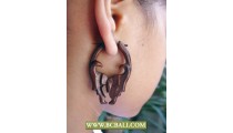 Piercing Sono Wooden Earring Carving