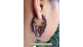 Piercing Sono Wooden Earring Carving