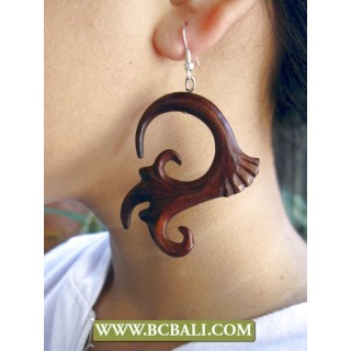 Wholesale Natural Wooden Ear Carved