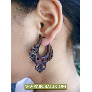 Woods Sono Earring Fashion Carving