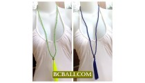Women Fashion Tassel Necklace Long