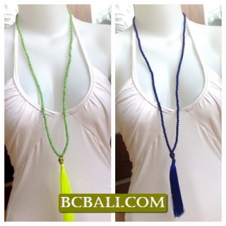 Women Fashion Tassel Necklace Long