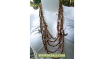 Squins Necklaces Beaded with Chains Fashion 
