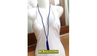 Women Fashion Tassel Necklace Long