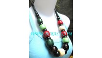 Seeds Bone Necklace Multi Color