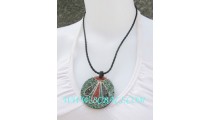 Leather Strings Seashell Necklace Pendants