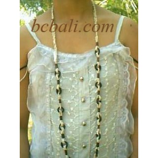 Long Beads Necklace with Beads