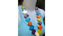 Multi Color Cow Bone Fashion Necklaces