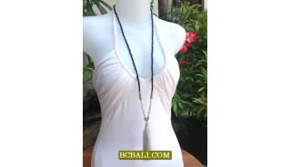 Tassel Pendant Necklaces Beads Handmade