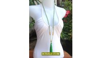 Fashion Tassel Necklace Pendant Long Seeds Bali