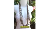 Long Strand Beaded Necklace Charm Design Bali Stylist