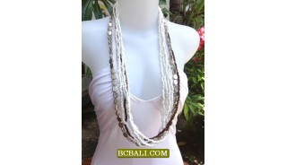 Long Strand Beading Charms Necklace Ready Stock