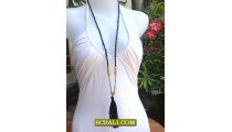 Long Strand BeadsTassel Necklace Pendant