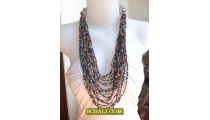 Multi Color Seeds Beads Necklace Fashion