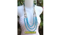 Necklaces Triple Long Beads Triple Seed Jewelry